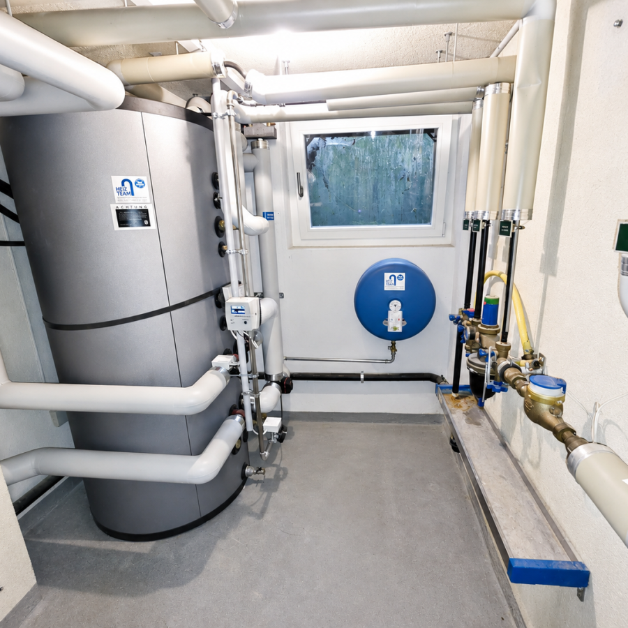 AEW myHome Referenz: Wärmepumpe / Heizungskeller in Windisch