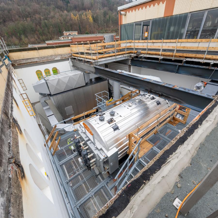 Wärmeverbund Rheinfelden AG und Feldschlösschen haben die neue Holzschnitzelfeuerung zur Dampfproduktion in Betrieb genommen